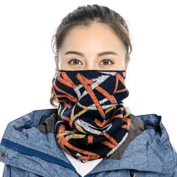 

Velvet Headscarf Scarf Sports Outdoor Multi-functional Cycling Mask Anti-Dust Fleece Warming Scarf Scarf