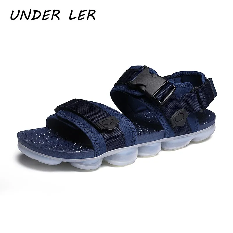 

2020 Men's Sandals Summer Soft Sandals Comfortable Men Shoes Genuine Leather Sandals Big Size Soft Outdoor Men Roman Sandals