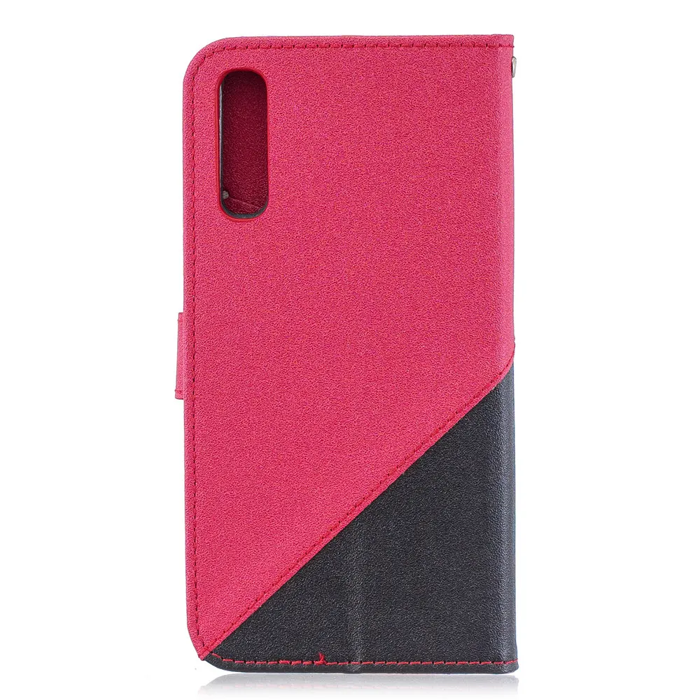Роскошный Контрастный ЦВЕТНОЙ флип-чехол для samsung Galaxy A20 A30 A40 A50 A70 A20E A3 A5 A7 Обложка для книги с слотами для карт