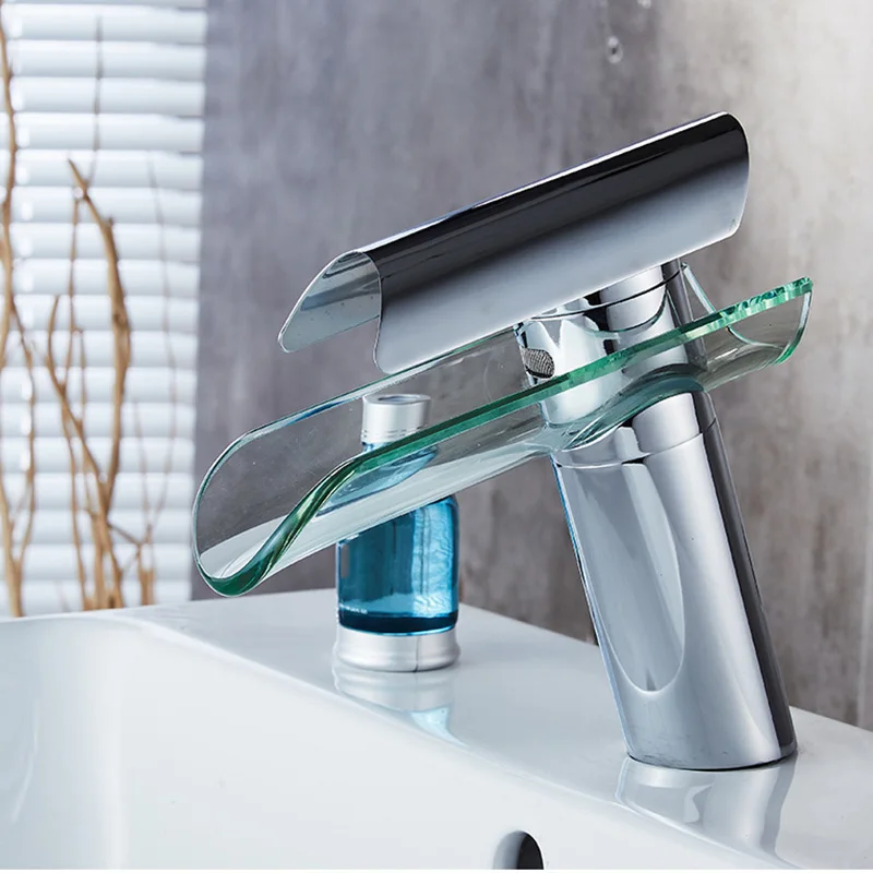 

Bathroom Sink Faucet Single Lever Basin Faucet Single Lever Waterfall Bathroom Faucet Bathroom Waterfall Faucet