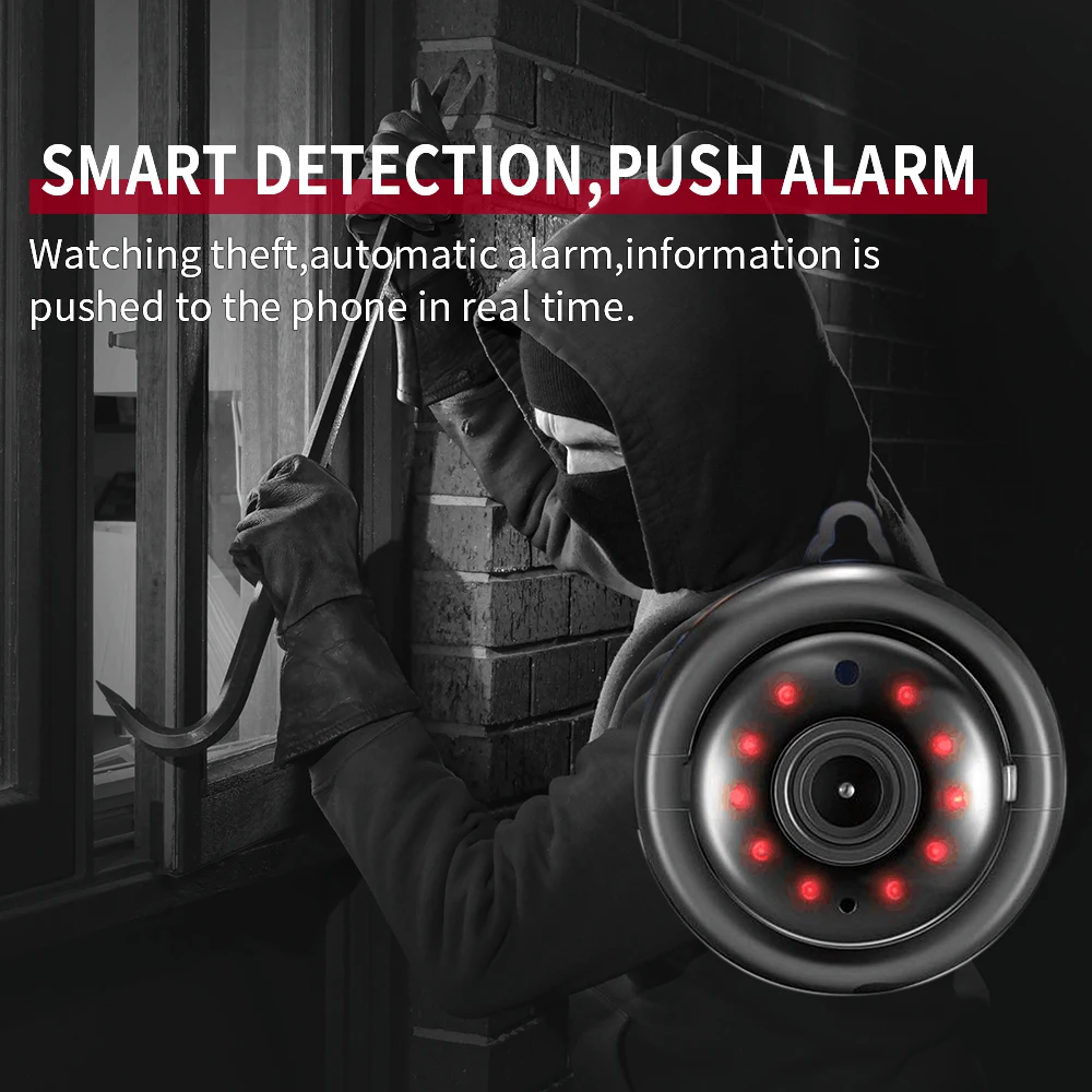  Mini Draadloze WIFI IP Camera Panoramic Home Security Infrarood Nachtzicht Bewakingscamera Sd-kaart - 4.00017E+12