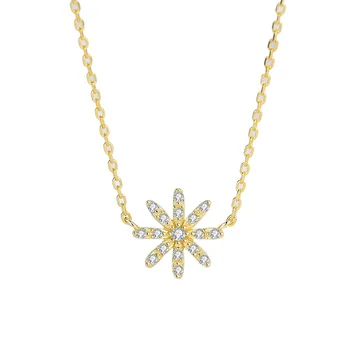 

Flower Necklace Female Sterling Silver Forest Fashion Niche Design Pendant Temperament Cold Wind Personality Clavicle Chain