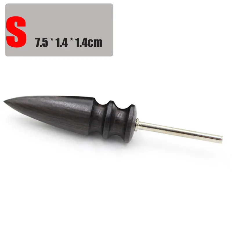 S Polished TOOL Полированные наконечники из кожи дерева высокой плотности черная Деревообработка Плетеная кожа ремесло Полировальный Инструмент DIY Инструменты наконечник полировщик - Цвет: S Polished TOOL