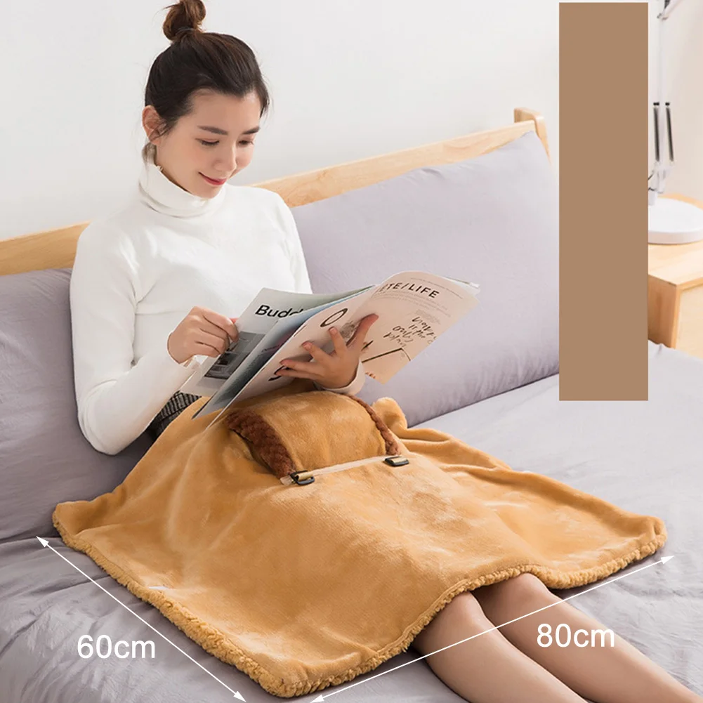 Электрическое одеяло с подогревом Фланелевое очень теплое легкое уютное для