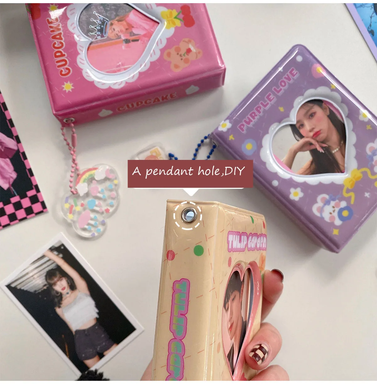 SKYSONIC New Arrival 40 Pocket Photocards Collect Book Card Holders Kpop Photo Album Holder Card Storage Organizer Stationary 2