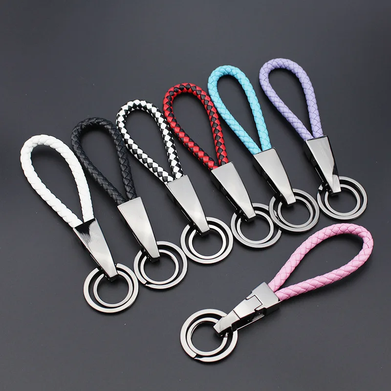 Автомобильный брелок Год Петуха маленькие подарки креативный полностью ручной работы плетеный кожаный брелок мужской женский брелок Letteri