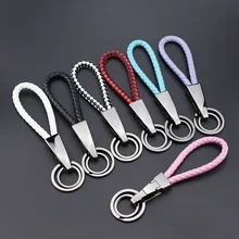 Автомобильный брелок Год Петуха маленькие подарки креативный полностью ручной работы плетеный кожаный брелок мужской женский брелок Letteri