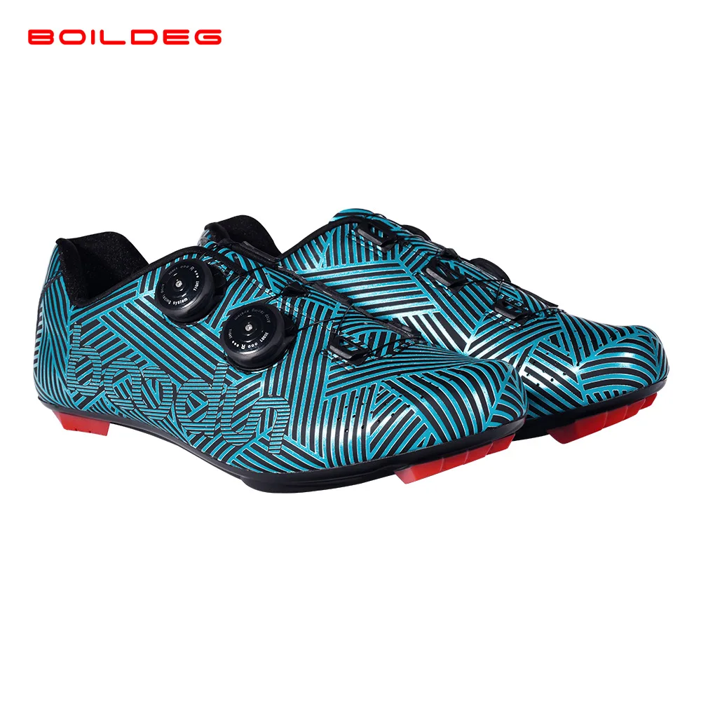 Cycling Shoes Boodun Road Cycling Shoes Outdoor Sports SPD Anti-skid Speed Cycling Shoes Men Profession Racing Self-Locking Bike