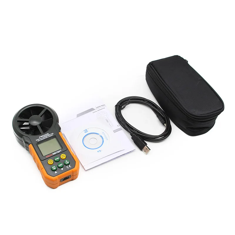 Ручной воздушный цифровой анемометр PM6252A/PM6252B MS6252A MS6252B Высокоточный объемный тестер скорости ветра инструмент