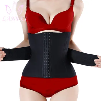 

LANFEI Double Control Belt Women Body Shaper Slimming Strap Waist Trainer Postpartum Recorevy Girdle Corset with Firm Pulling