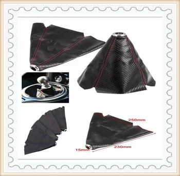 

Fiber Leather Gear Knob Automatic Shifter Boot Cover for Chevrolet WTCC Sequel Nubira Monte Kodiak Epica GPiX Jay Groove