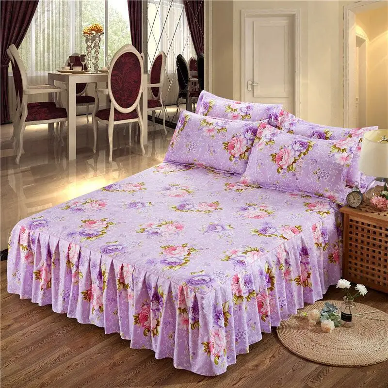 Capa de Cama, Saia do casamento, 1PC, 3PCs