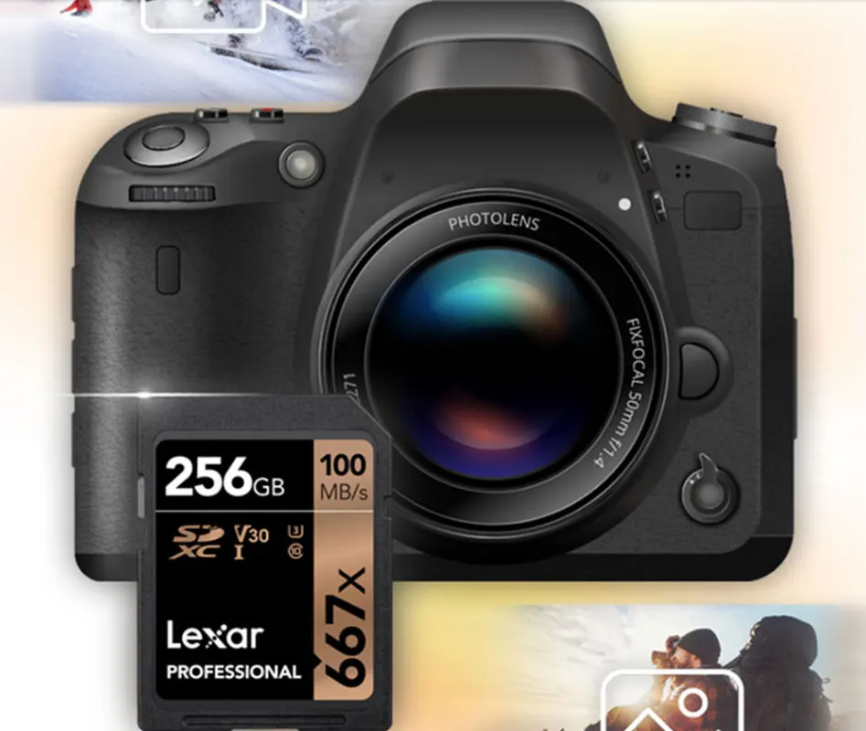 Lexar 667x SD карта памяти SDXC C10 64 Гб 128 ГБ 256 ГБ C10 U3 UHS-I до 100 МБ/с./с флеш-карта для камеры Full HD