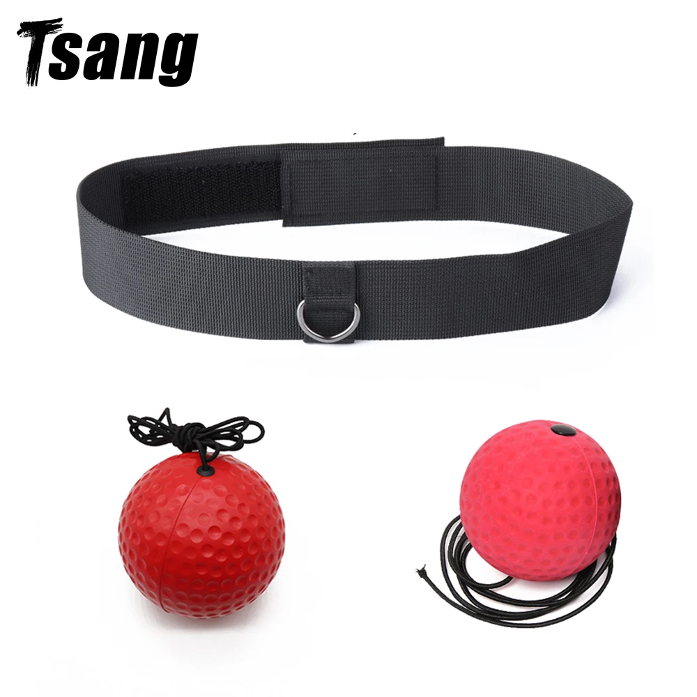 

Tsang Boxing Reflex Speed Punch Ball Fitness Fighting Speed Training Ball Force Head Eyes Exercise MMA Workout Equipments