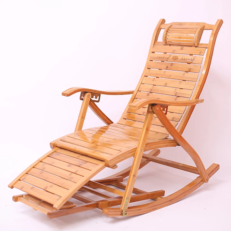 

Bamboo Recliner Folding Chair Adult Lunch Break Couch Old Man Free Chair Home Balcony Lazy Person Lean Chair Summer Cool Chai