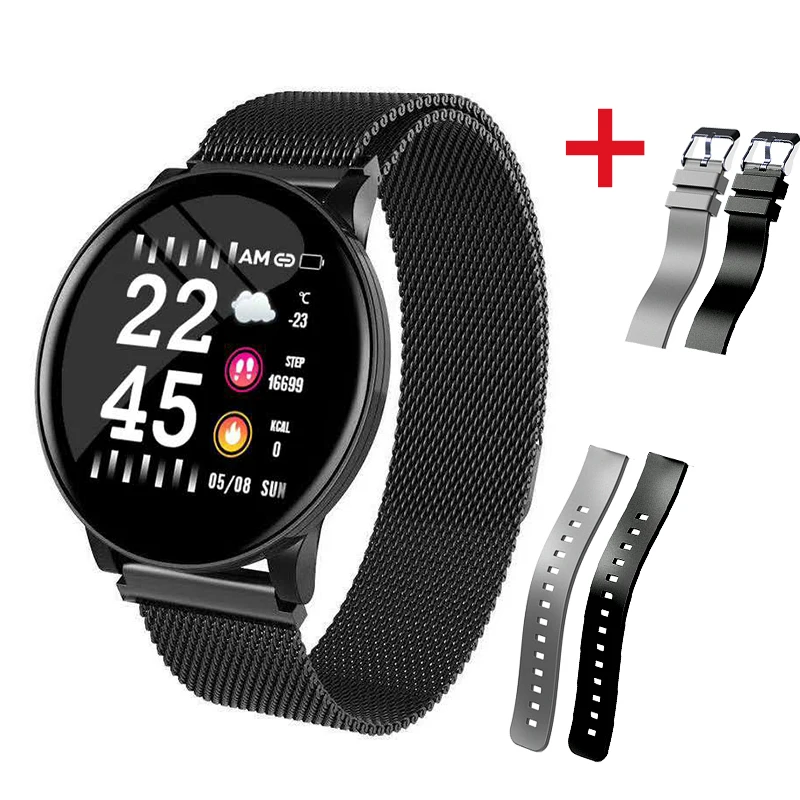 Black Black 2 Хит, умные часы, сердечный ритм, кровяное давление, умные часы для мужчин, Bluetooth, браслет, умные часы для женщин, для Apple, IOS, Android, телефона - Цвет: Black Black 2