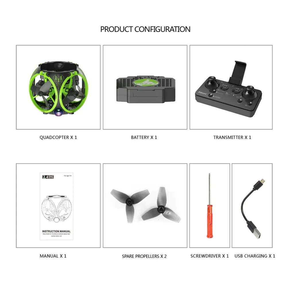 

Portable Headless Mode RC Quadcopter FQ26 WIFI FPV 6 Axles Gyro Drone With 0.3 Megapixel Camera Universal RC Model