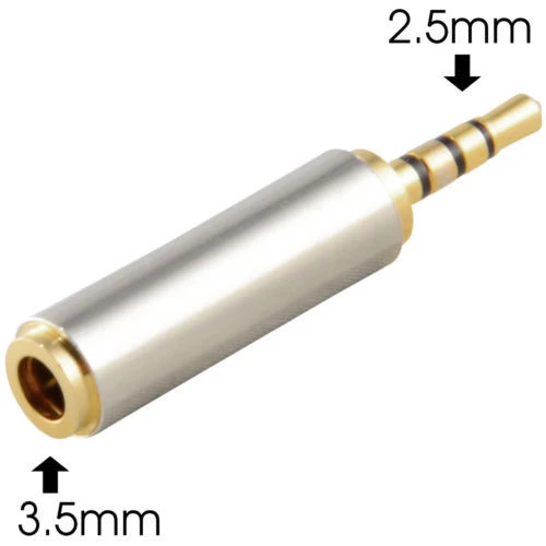 Adaptateur Jack Audio 2.5mm Male Vers 3.5mm Female