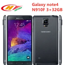 Samsung Galaxy Note4 N910F разблокированный смартфон четырехъядерный 5,7 дюймов 32 Гб Поддержка NFC с отпечатком пальца