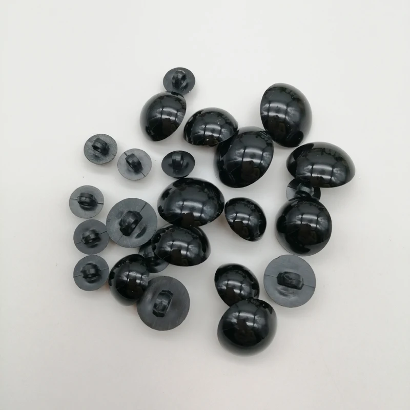 100pcs Toy Eyes Black Buttons with Shank Doll Soft Toy Eyes Craft Animal Eyes for Toys DIY Handmade Clothing Sewing Accessories 3