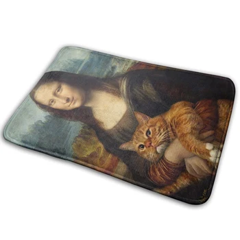 

Cat Famous Painting Door Mat Household Decoration Absorbent Kitchen Carpet Rectangular Non-slip Bathroom Carpet Corridor Mat