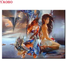 Алмазная живопись сексуальная женщина фарии DIY Алмазная вышивка фотографии на заказ 5D Вышивка крестиком полный квадратный Круглый Мозаичный набор алмазов
