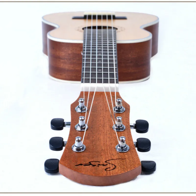 Guitalele Guilele 30 дюймов Ель из красного дерева мини электрический баритон