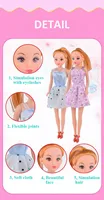 Doll Set Toyss Hobbies Doll Dolls Set Gift for Girl Pink Skirt Clothes Play House Toy Shoes Glasses Handbag Dress 2