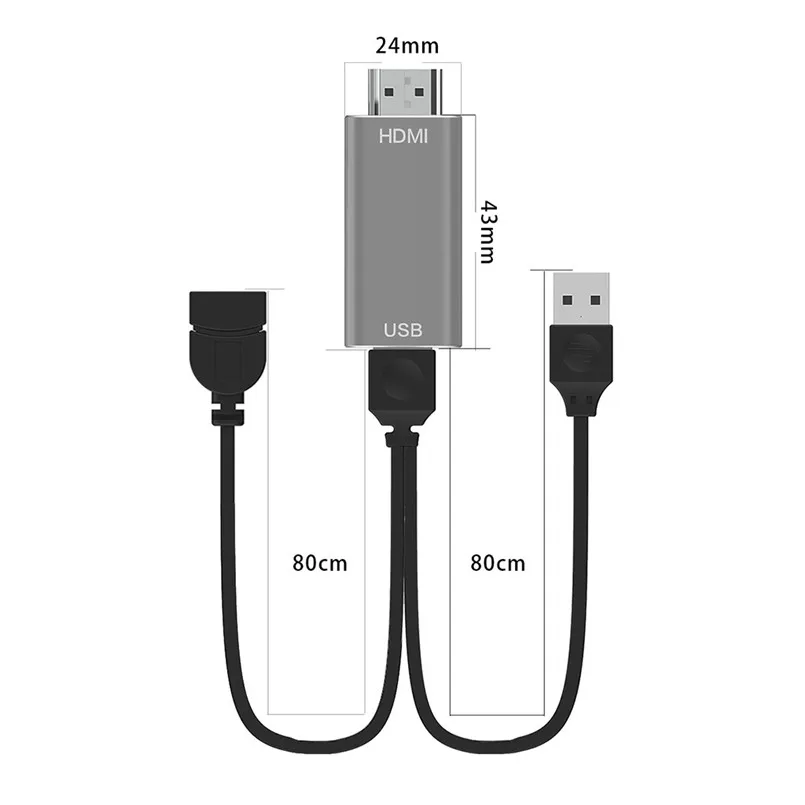 USB C Micro-USB к HDMI 4K кабель HD tv Цифровой AV адаптер для samsung 40AUG9