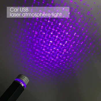 

2020 Adjustable Car USB LED Car Atmosphere Ambient Star Light DJ Colorful Music Sound Lamp Christmas Interior Decorative Light