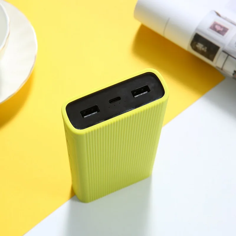 Силиконовый чехол для Xiaomi power Bank 3 поколения 20000 мАч PLM07ZM резиновый чехол Чехол Сумки для портативного внешнего аккумулятора