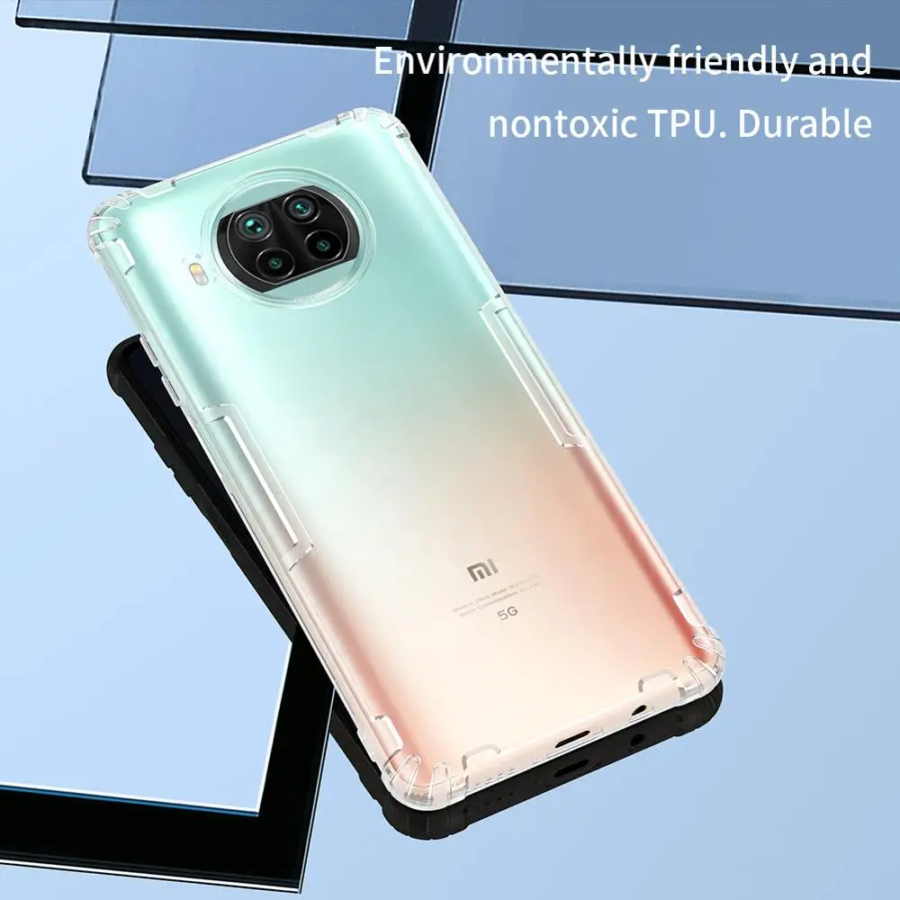 Чехол NILLKIN для Xiaomi Mi 10T Pro чехол Lite силиконовый натуральный прозрачный мягкий