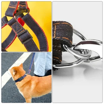 

3pcs Pet Cat Traction Rope Dog Hauling Cable Pet Chest Belt Dog Pulling Rope