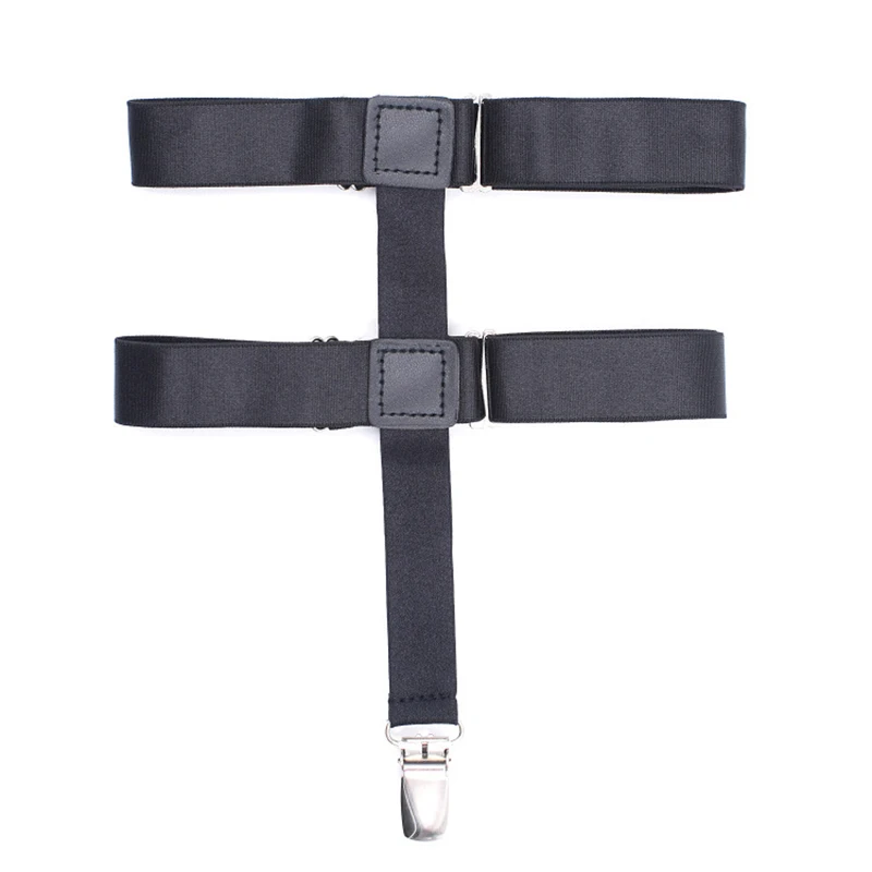 Grampos de Metal Preto Feminino Antiderrapante Meias Ligas Permanece Suspensórios Perna Feminina Elástico no Joelho Altas Suportes Liga Cinto 8 ligas permanece suspensórios perna feminina elástico no