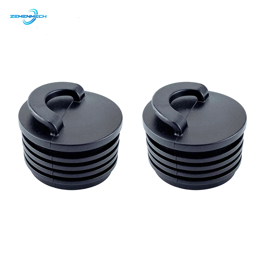 2PCS Universal 40mm Black Rubber Drain Holes Plugs Scupper Stopper