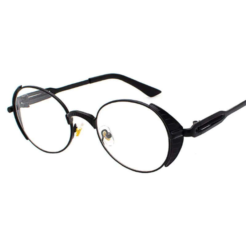 Круглые металлические солнцезащитные очки мужской женский стимпанк модные очки Брендовые дизайнерские Ретро Винтажные Солнцезащитные очки UV400