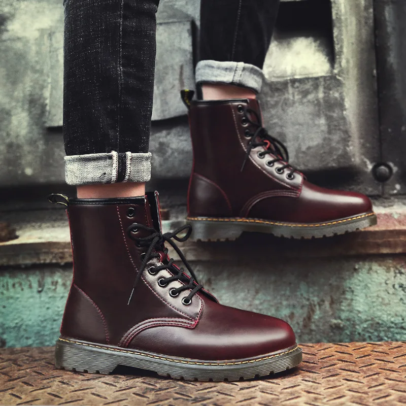 

2019 Autumn New Style Men's Boots England Retro Martin Boots Young MEN'S Trend Outdoor Casual Popular Brand High Shoes