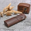 Vazrobe PU Leather Glasses Case Brown spectacles Box Reading  Glasses Storage Clean Cloth Free Send ► Photo 2/6