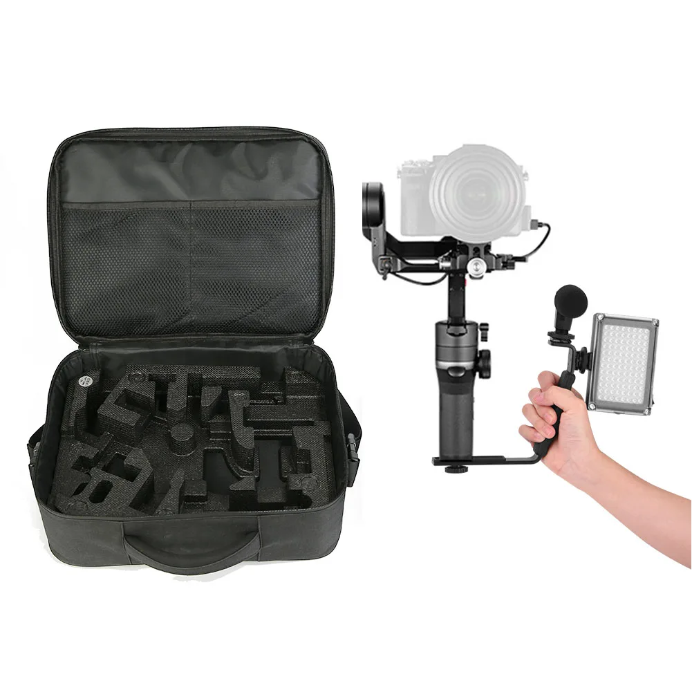 С ремешком L кронштейн Gimbal Ручка Портативный держатель ручной поддержка путешествия камера аксессуары сумка для Zhiyun Weebill S