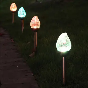 

Peach shaped light control solar light LED garden light landscape lighting 2pcs led exterieur solaire bombilla solar #2S04