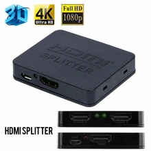 Разъемный адаптер для HDMI 1,4 Full HD 1080P 4K видео коммутатор 1x2 сплит 1 в 2 выход двойной дисплей усилитель переключатель коробка концентратор