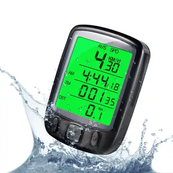 Cycle Bicycle Bike LCD Digital Computer Odometer Speedometer Stopwatch With Backlight Monitor Bikes' Speed Distance Riding Time new arrival odometer bike meter speedometer digital lcd bicycle computer clock stopwatch