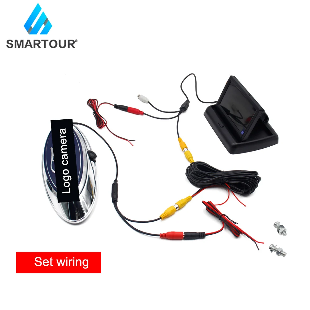 Автомобильный складной монитор Smartour TFT ЖК дисплей 4 3 дюйма водонепроницаемая