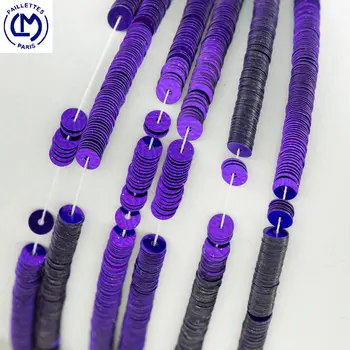 

Imported from France LM deep purple metal gloss sequins French embroidery materials nail beads clothing accessories