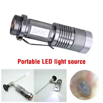 

4W Portable Handheld LED Cold Light Source 400lm Metal Fit For Endoscope