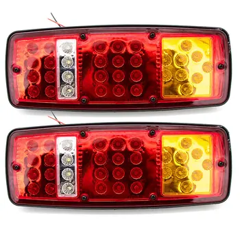 

1 Pair Automobile LED Taillight Colorful Tail Safety Warning Vehicle Flashing Light Emergency Lamp Traffic Beacon Signal Lights