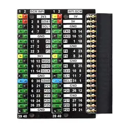 Coolwell Waveshare Raspberry Pi 400 GPIO, 1 pièce, Module d'extension d'en tête, 2X40 broches, chapeau 