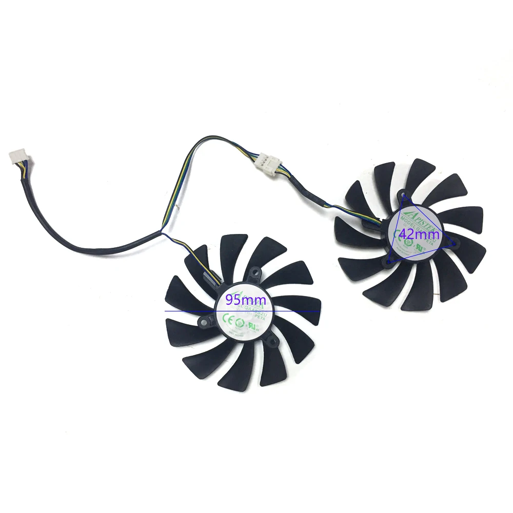 DIY 95 мм GAA8S2U 4PIN Охлаждающие вентиляторы для ZOTAC Geforce GTX1080 Ti GTX 1080Ti AMP Edition VGA Видеокарта охлаждающий вентилятор