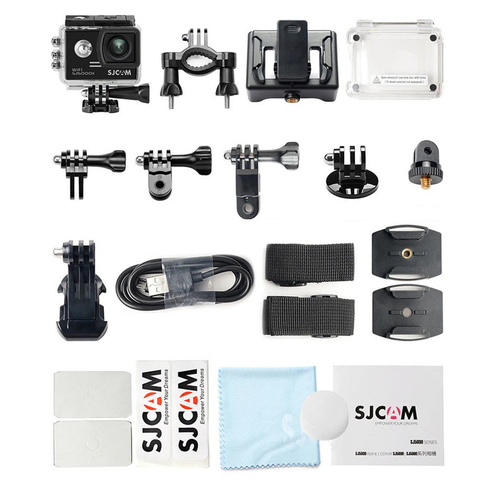 SJCAM SJ5000X Waterproof 12MP 4K WIFI Video DV Action Sport Camera CMOS 2-inch LCD Dual Display White