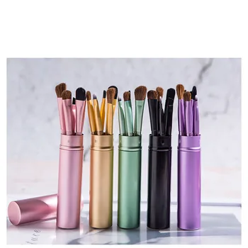 

portable Fashion Makeup Set Eye shadow Eyeliner Lip Powder Foundation Cosmetic Brushes Set Great private label make up brush